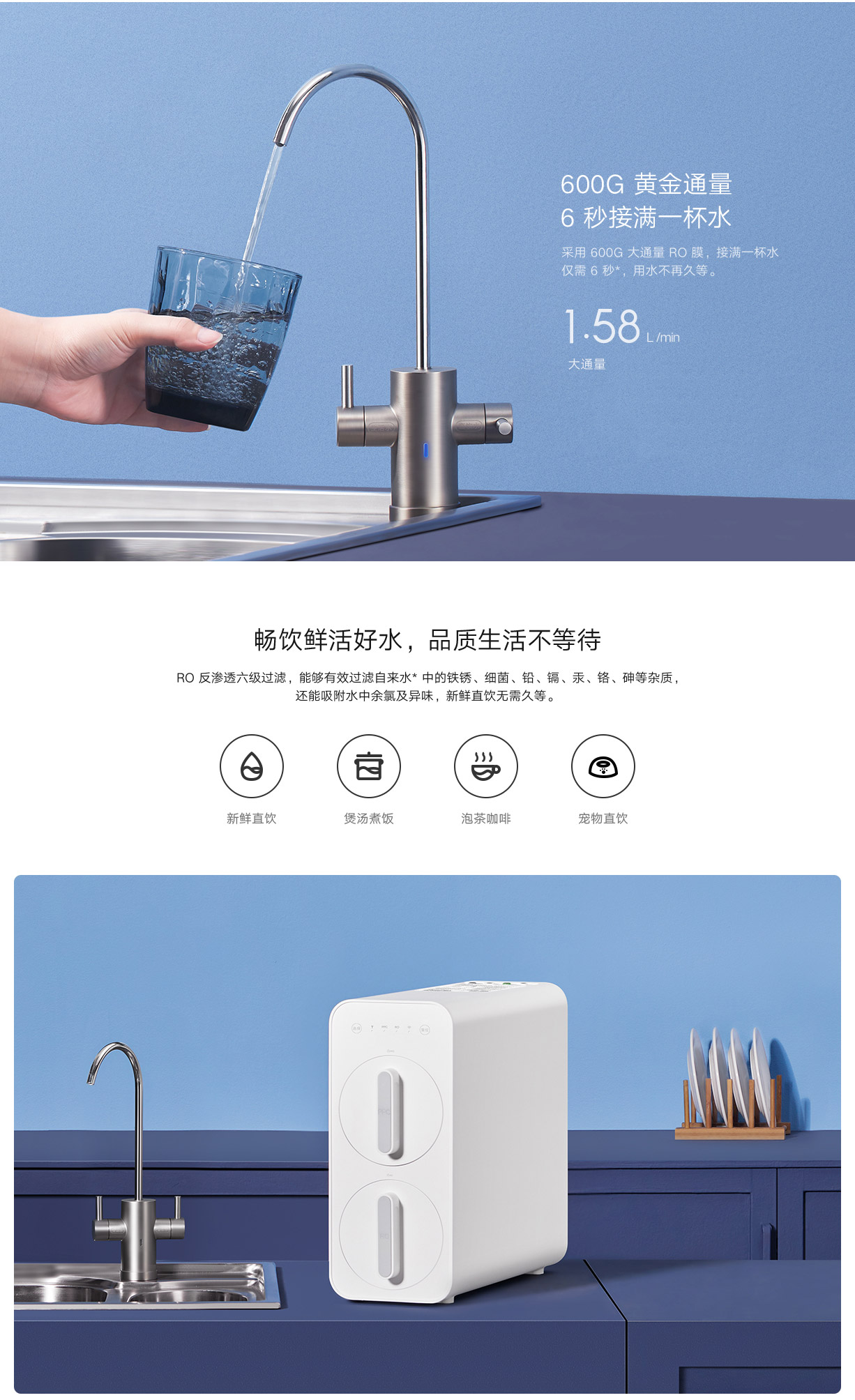 小米净水器h600g立即购买-小米商城