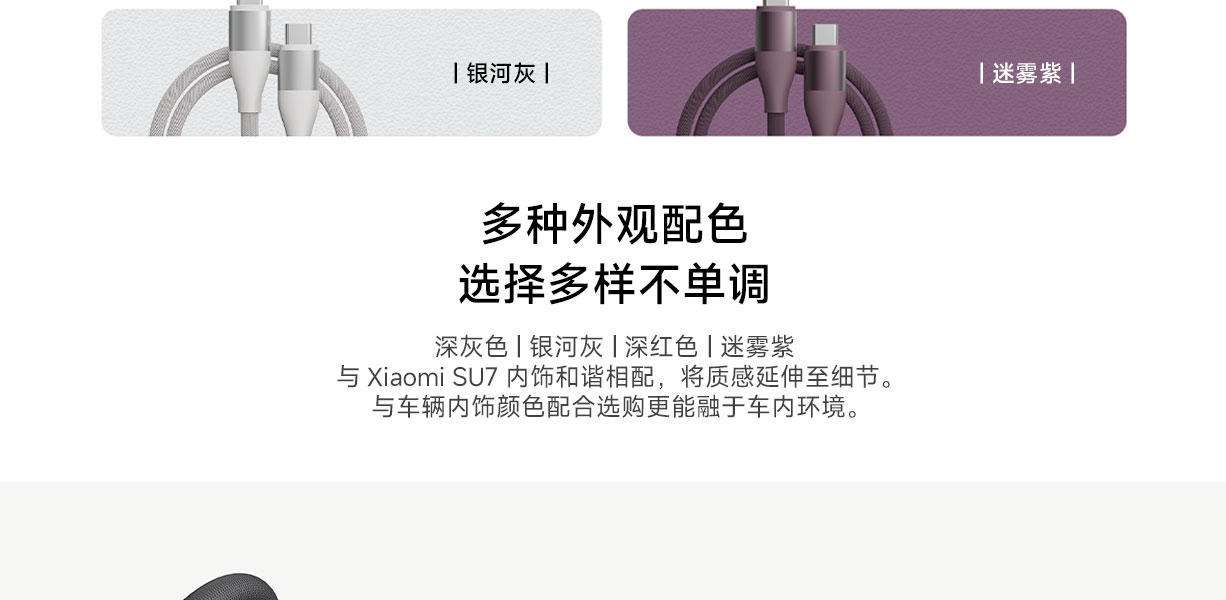 Xiaomi 6A Dual Type-C High Speed Braided Data Cable