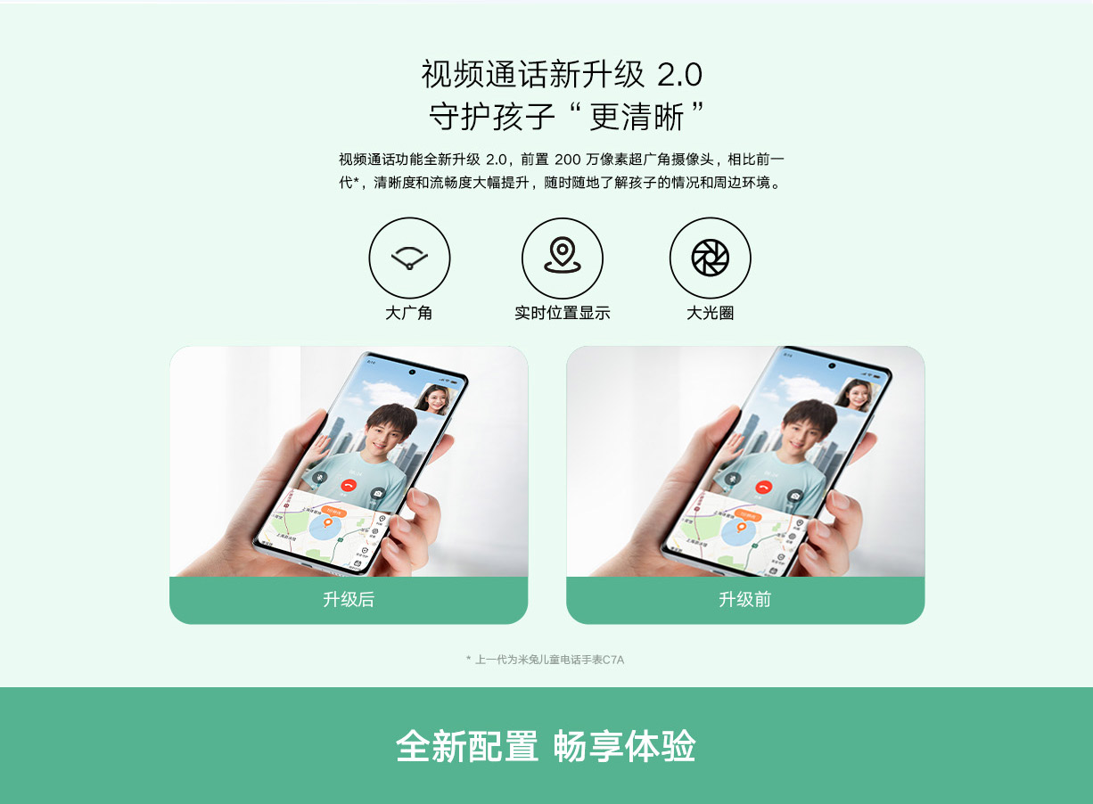 米兔儿童电话手表7A