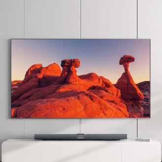 小米壁画电视 75英寸 智能语音艺术电视 ￥9999