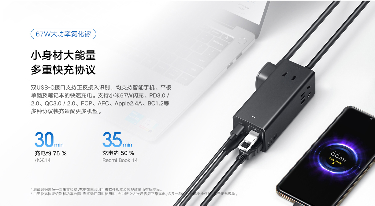 Xiaomi 67W Desktop Fast Charging Socket Pro