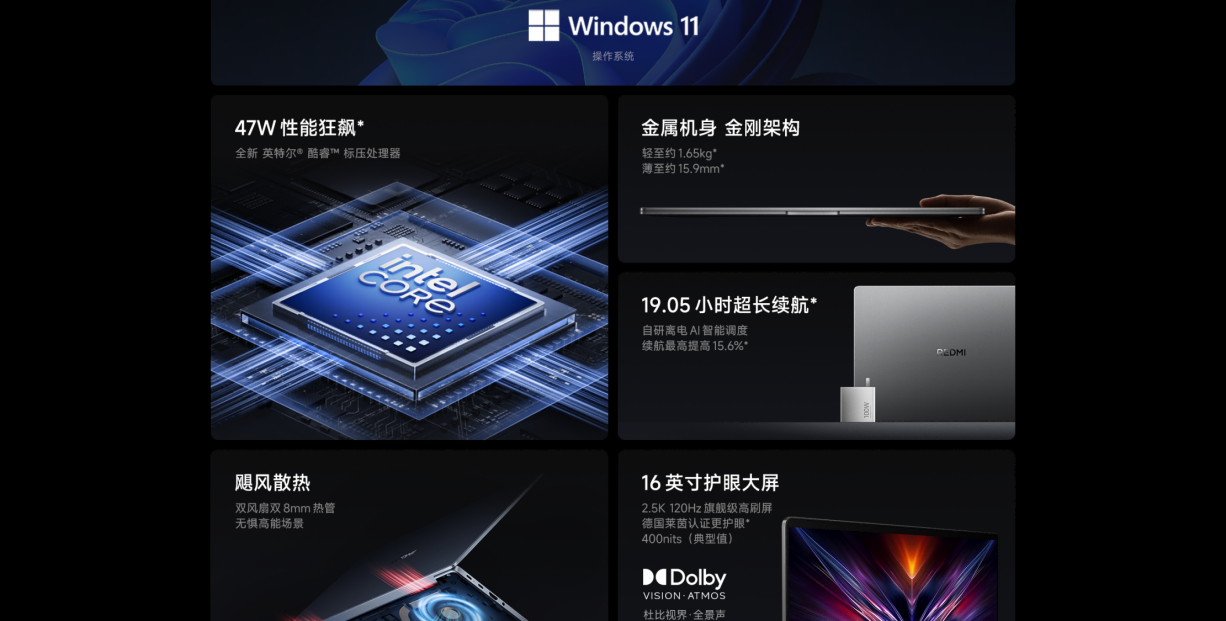 XIAOMI/小米 REDMI Book 16 2025 轻薄笔记本电脑插图2