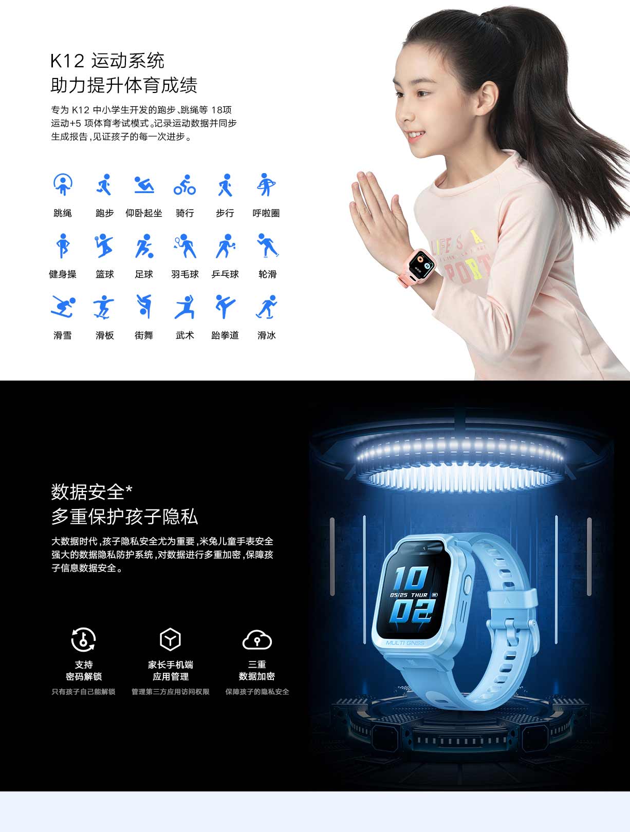 米兔儿童学习手表7X
