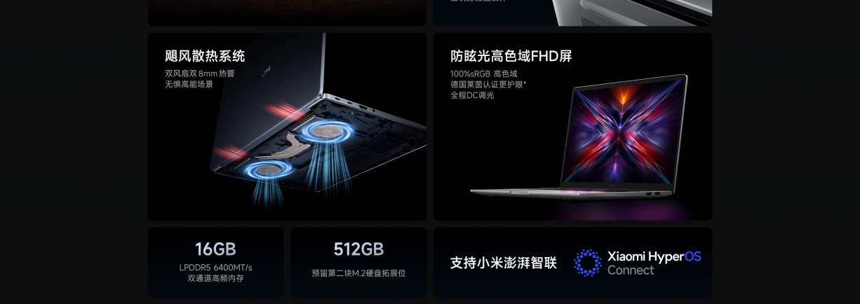 XIAOMI/小米笔记本电脑 REDMI Book 14 锐龙版 R5-7535H/16GB/512GB轻薄办公笔记本插图3