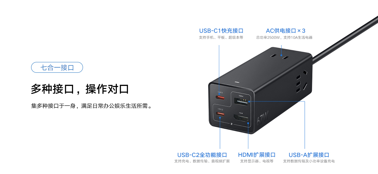 Xiaomi 67W Desktop Fast Charging Socket Pro