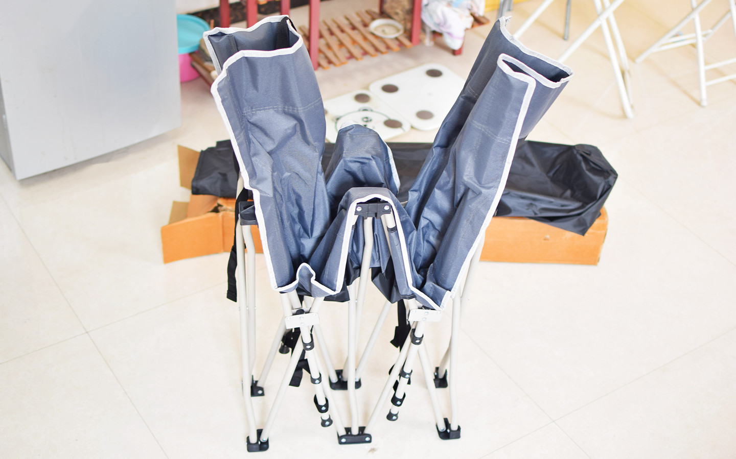 8H新品午休折叠床，1秒收纳，办公户外随心躺