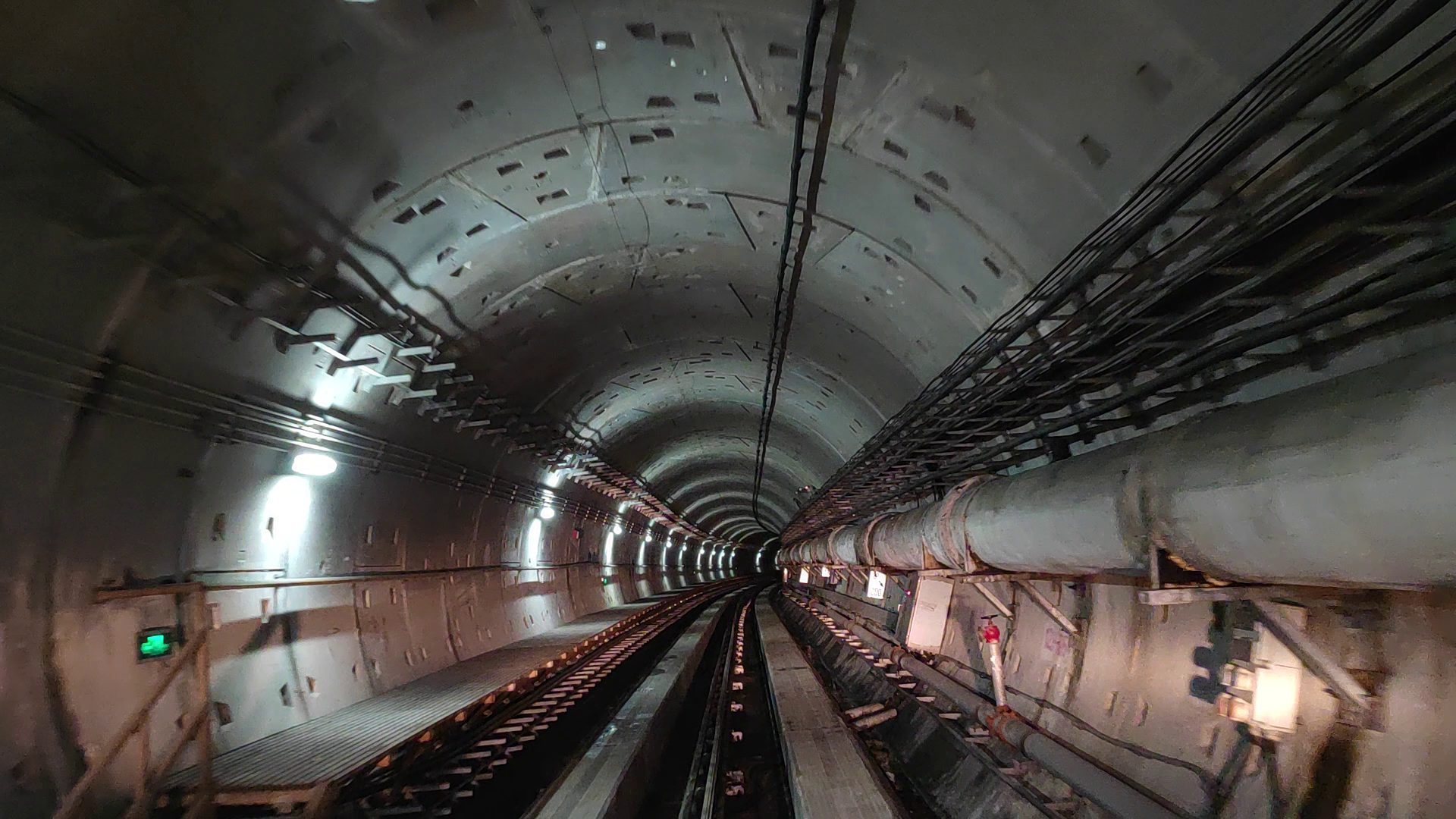 延时摄影-地铁隧道