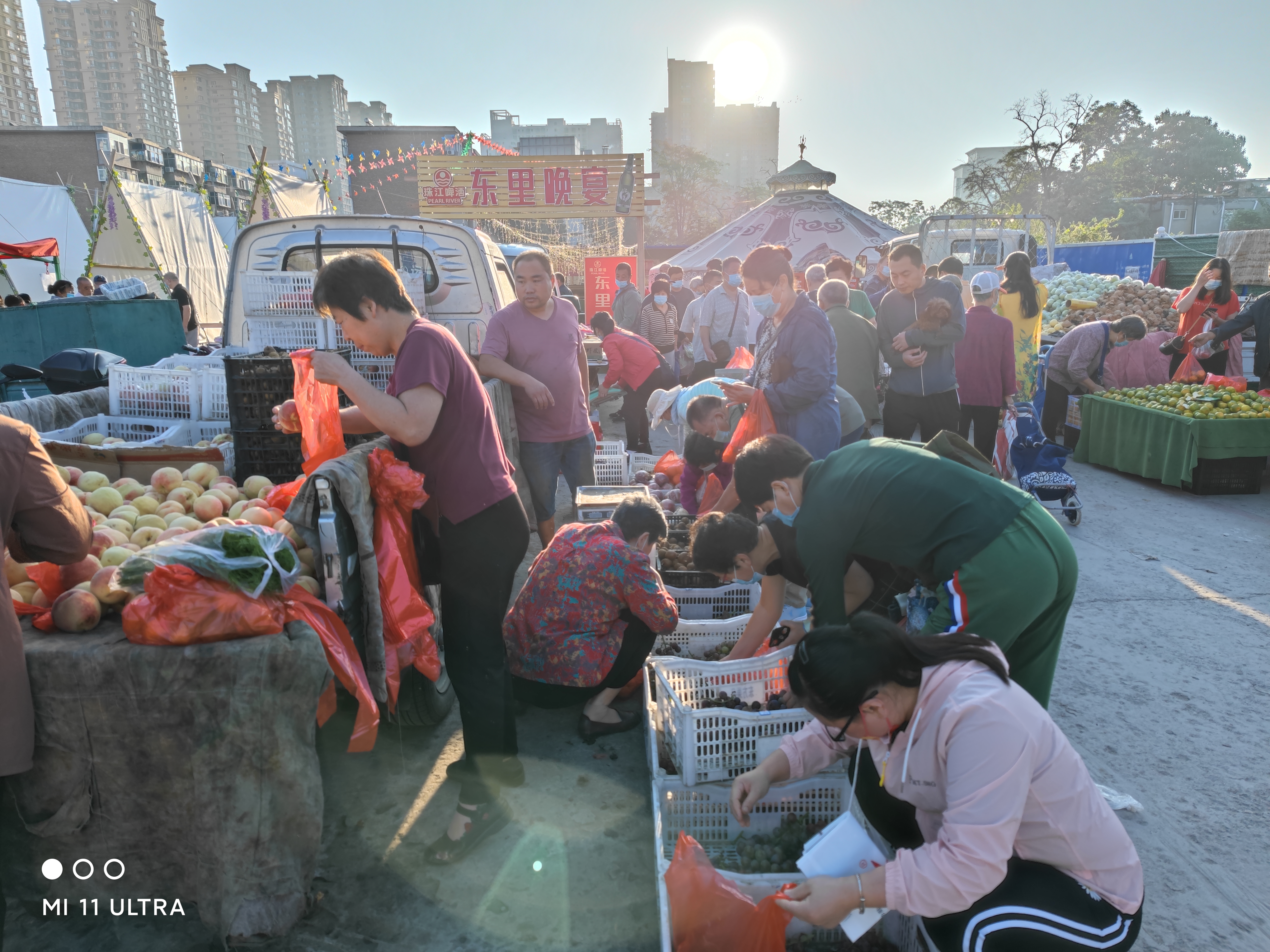 早市摄影图片