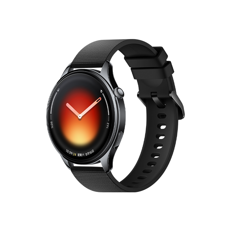 Xiaomi Watch 5 蓝牙版 黑色氟胶表带款 预览图