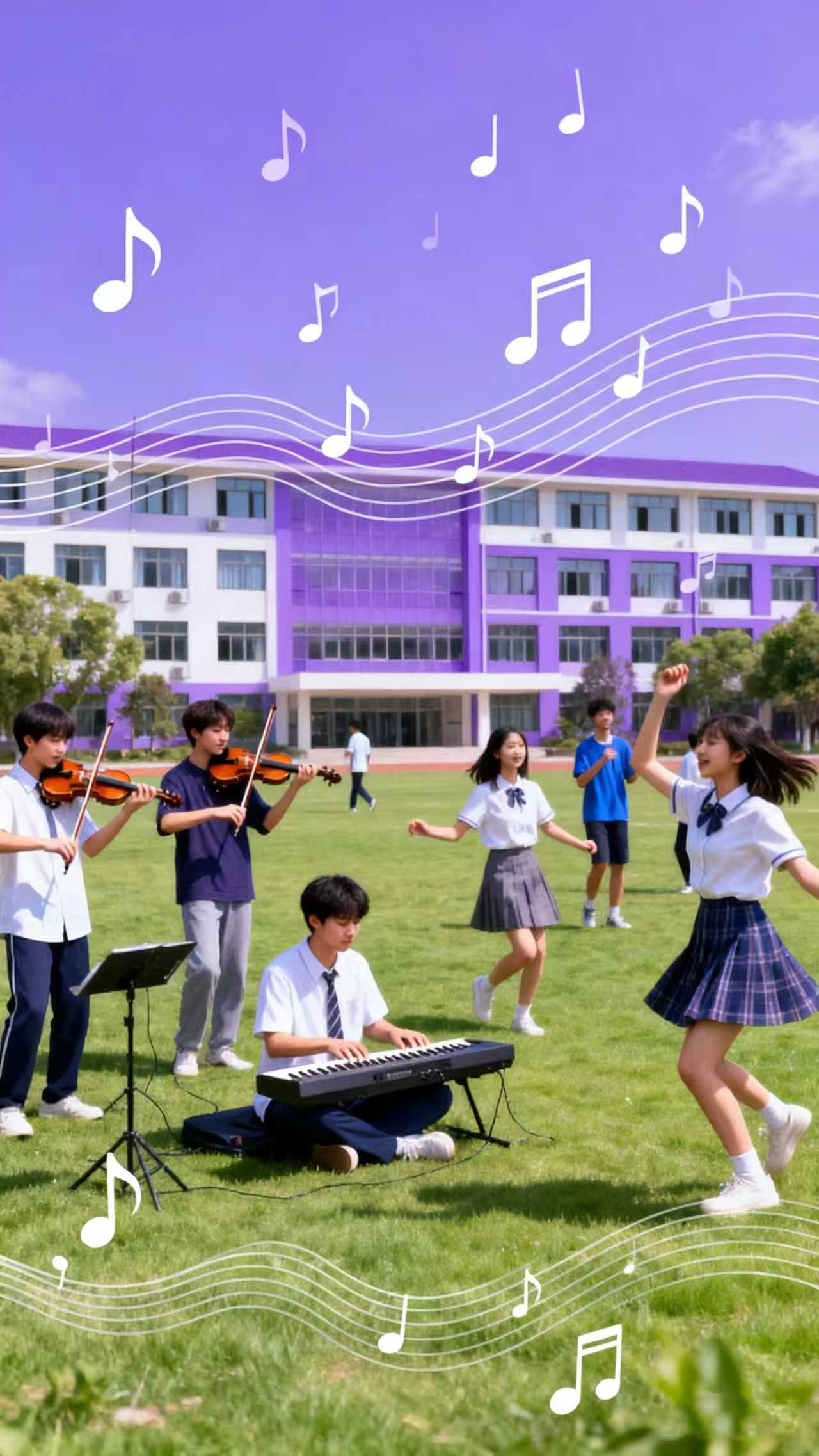 校园音乐大赛宣传图
