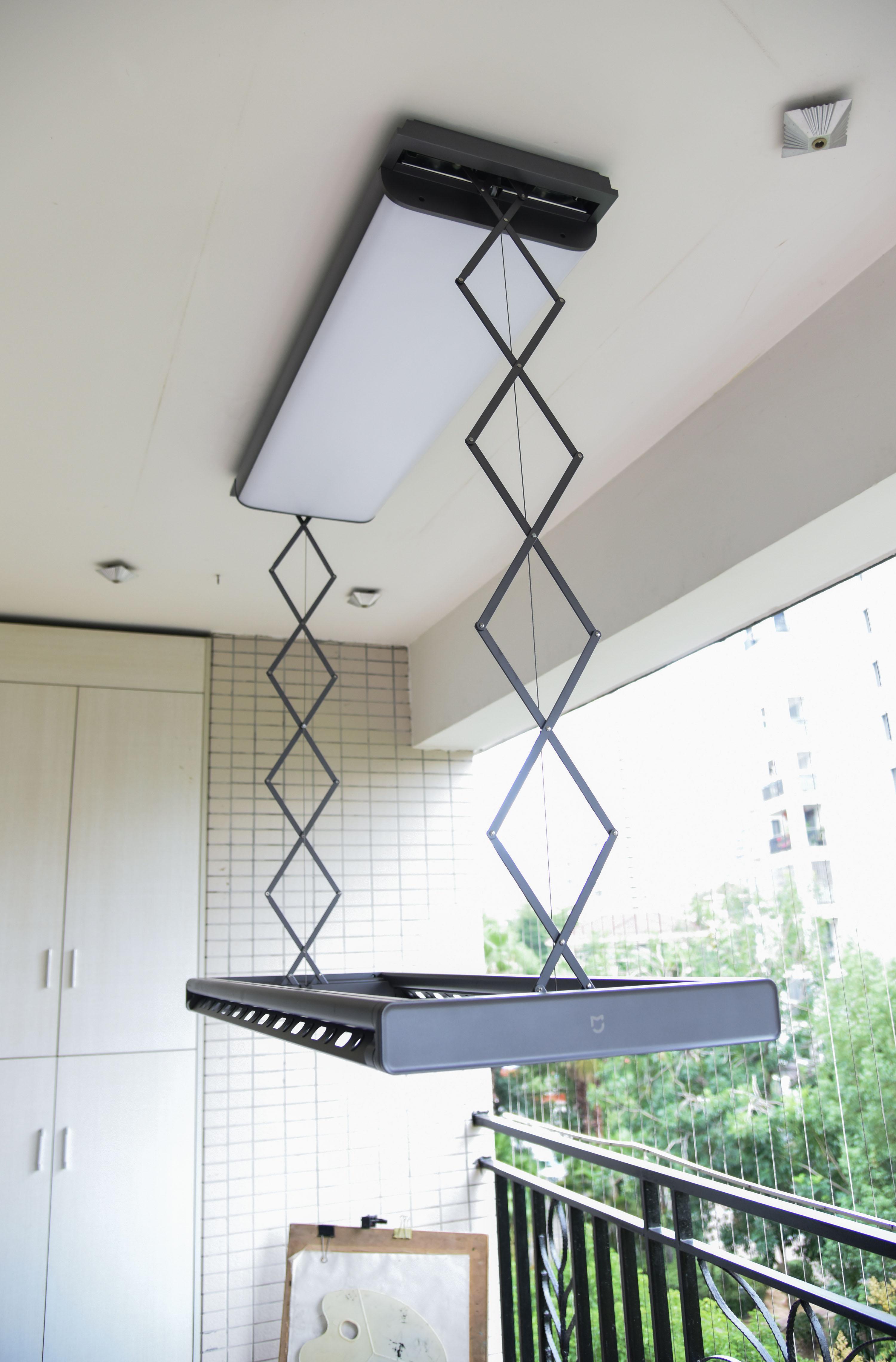 「小米众测」智控升降70斤晒量 米家智能晾衣架pro体验